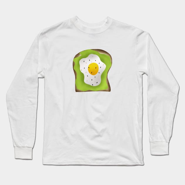 Avocado toast Long Sleeve T-Shirt by Juliana Costa